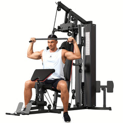 Home Gym Station, 150LBS Weight Stack - Wize - Z