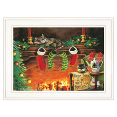 I Will Wait Up 2 White Framed Print Wall Art - Wize - Z