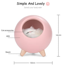 LED Cat Light USB Touch Night Llight Bionic Cat Stepless Dimming Atmosphere Night Light Room Decoration Lamp Holiday Gift - Wize - Z