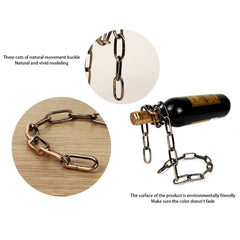 Magic Iron Chain Wine Bottle Holder - Wize - Z