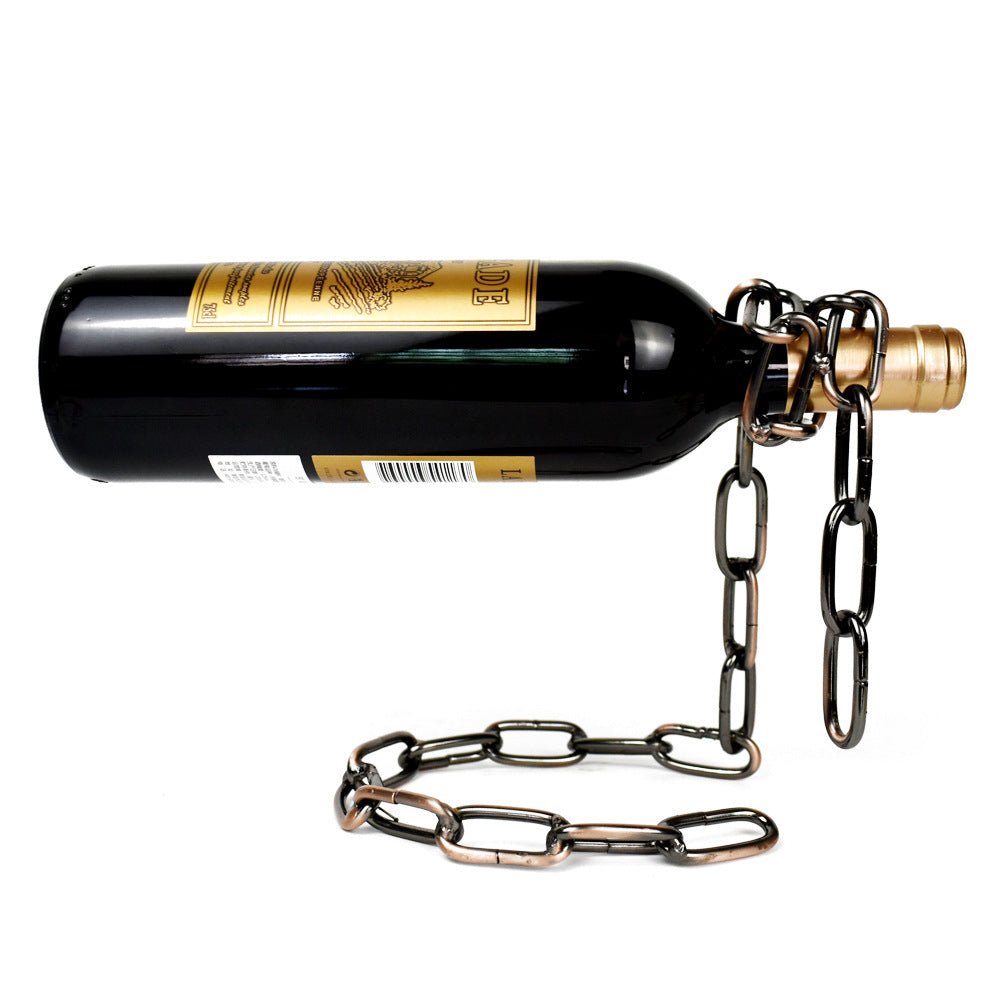 Magic Iron Chain Wine Bottle Holder - Wize - Z