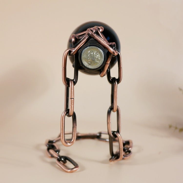 Magic Iron Chain Wine Bottle Holder - Wize - Z