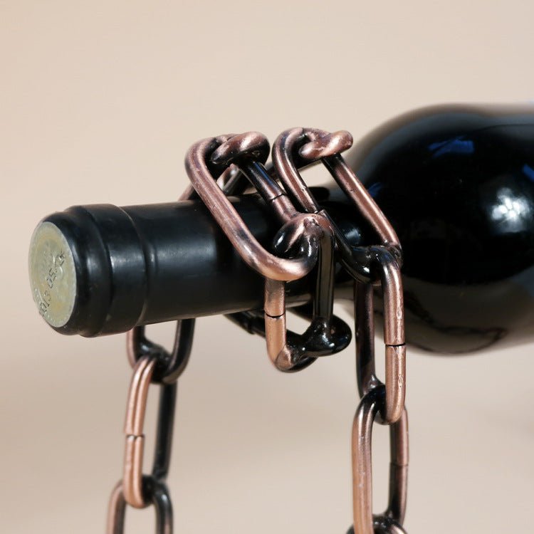 Magic Iron Chain Wine Bottle Holder - Wize - Z