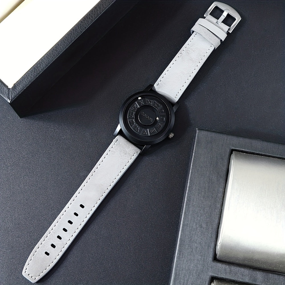 Men's Magnetic Quartz Watch with Analog Display - Wize - Z