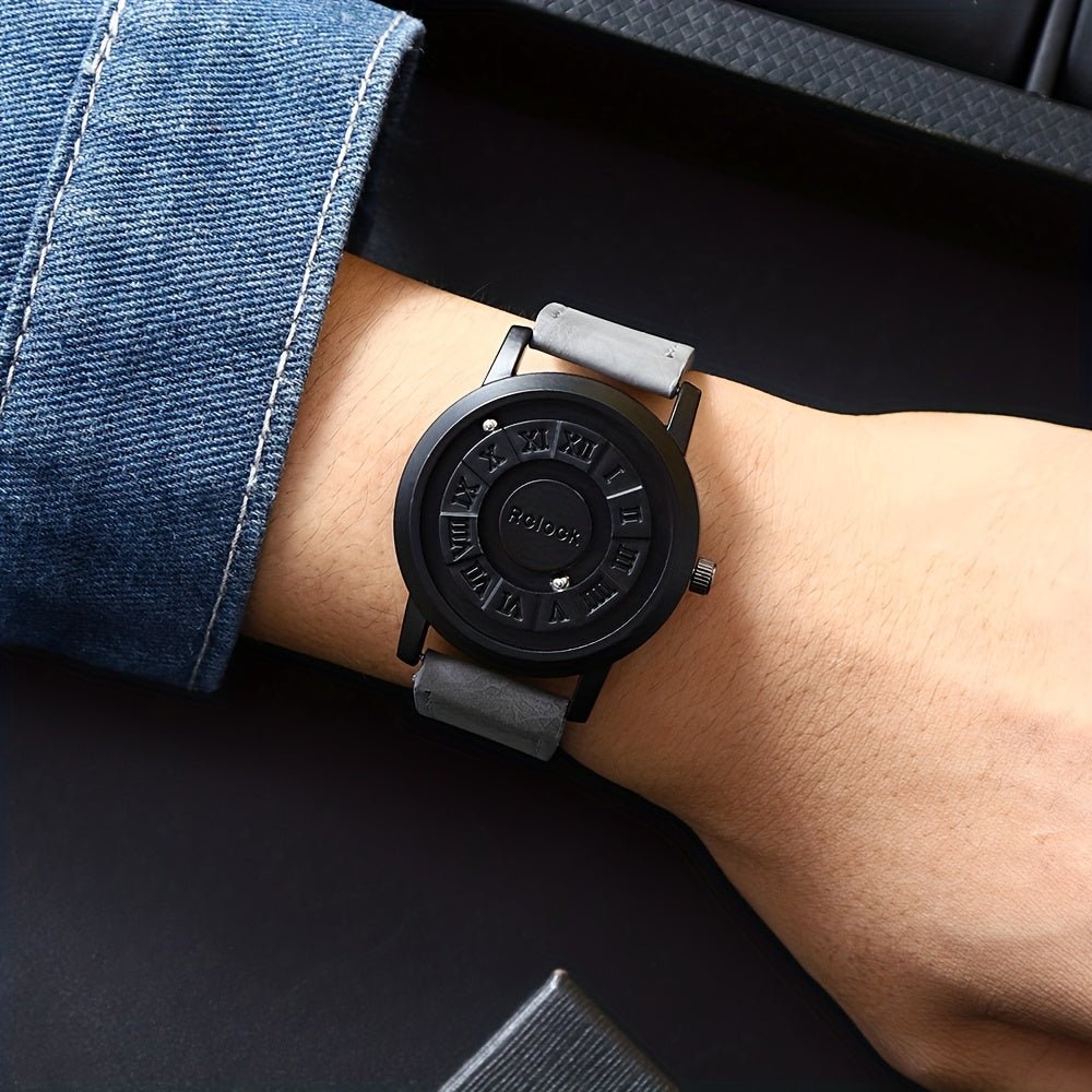 Men's Magnetic Quartz Watch with Analog Display - Wize - Z