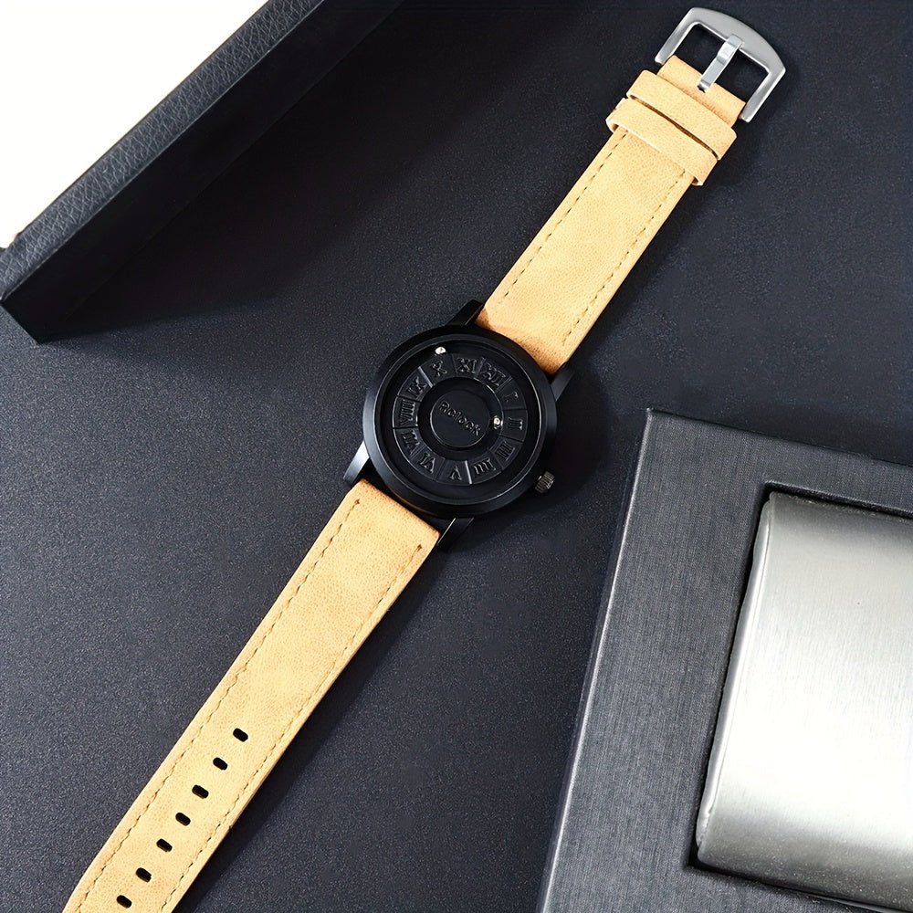 Men's Magnetic Quartz Watch with Analog Display - Wize - Z