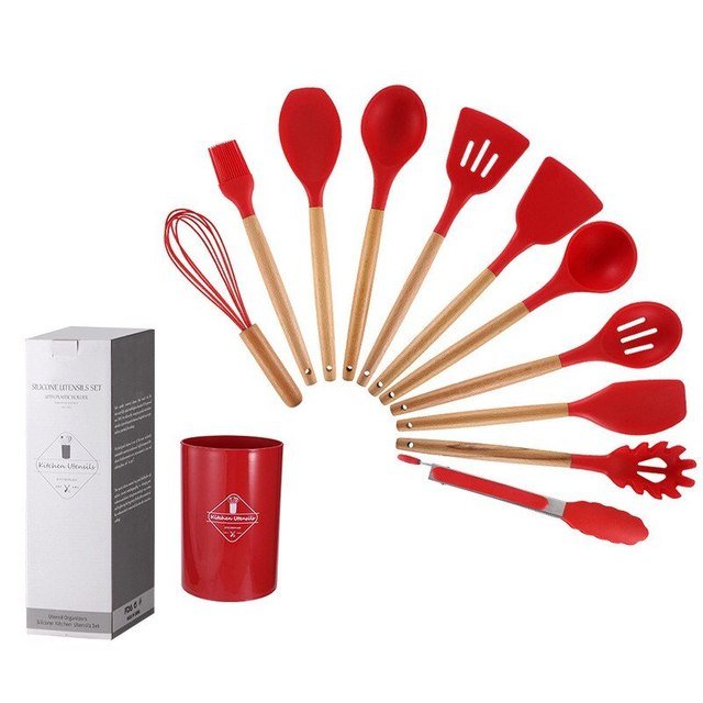 Non Stick Pot Spatula And Spoon - Wize - Z