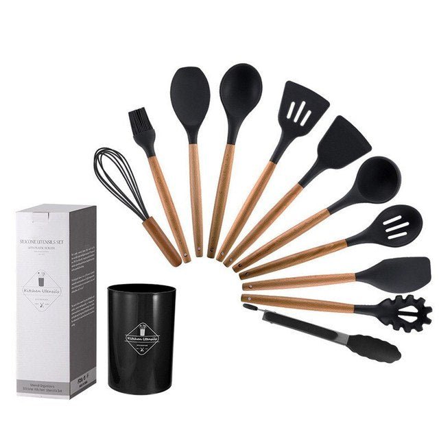 Non Stick Pot Spatula And Spoon - Wize - Z