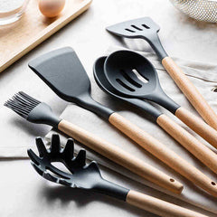 Non Stick Pot Spatula And Spoon - Wize - Z