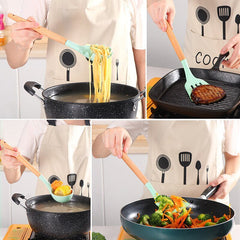 Non Stick Pot Spatula And Spoon - Wize - Z