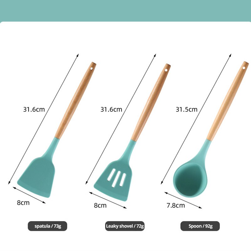 Non Stick Pot Spatula And Spoon - Wize - Z