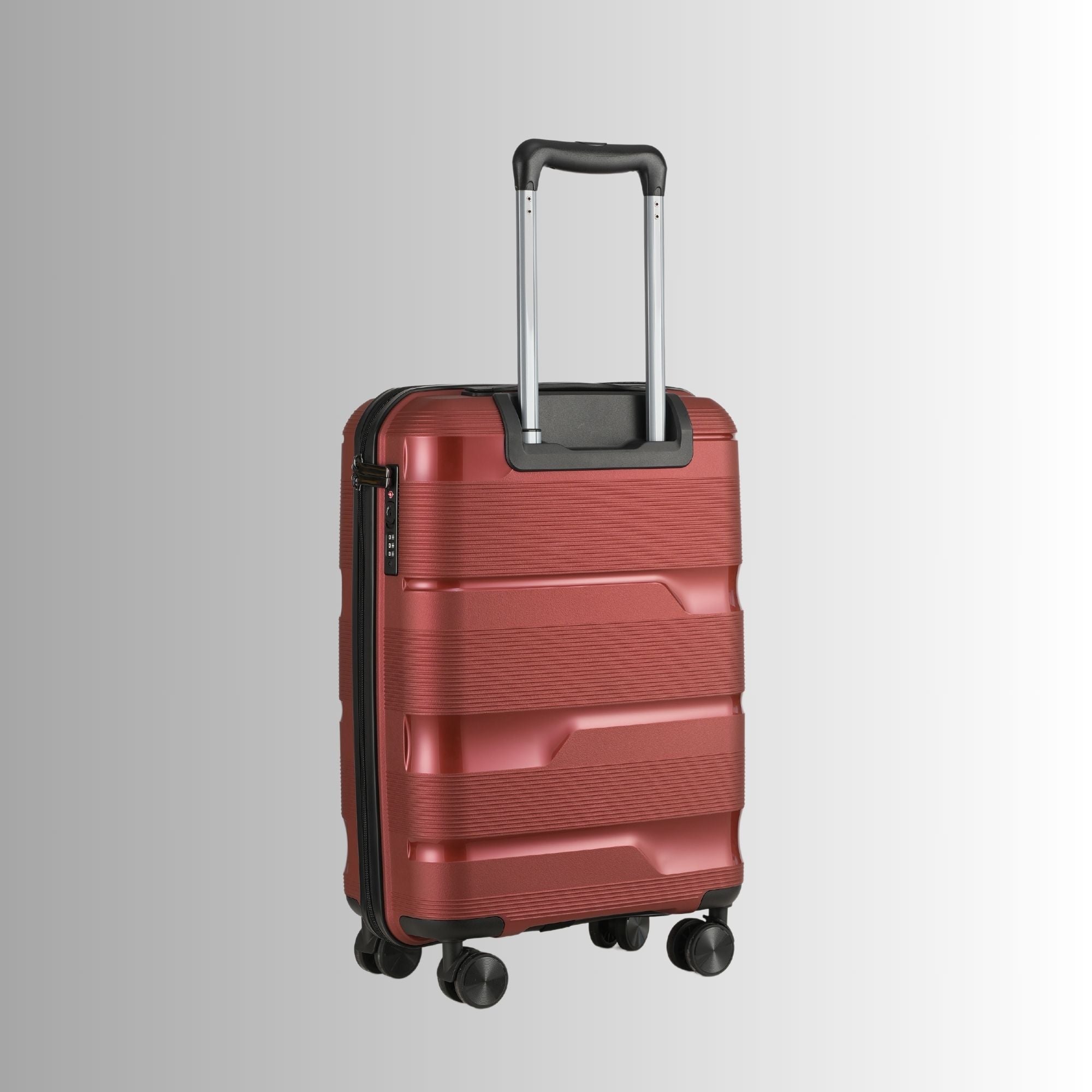 Red Hardcase Roller Luggage Set (28', 24' and 20') - Wize - Z
