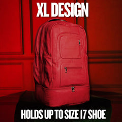 Red Leather Patented Shoe Bag (XL Design) *Holds Size 17 - Wize - Z