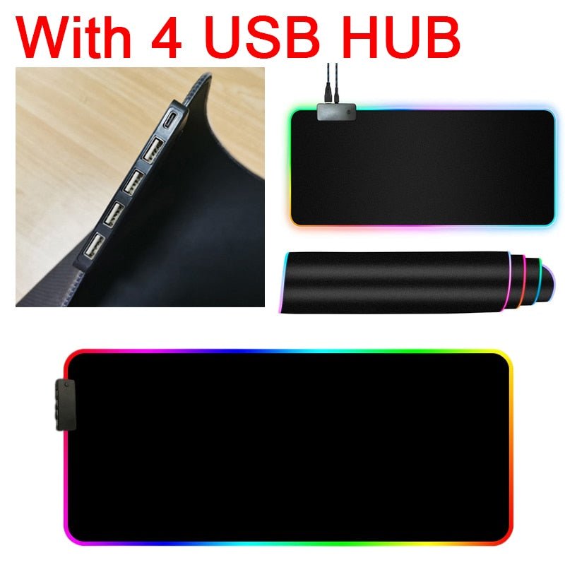 RGB Mouse Pad with Cable - Wize - Z