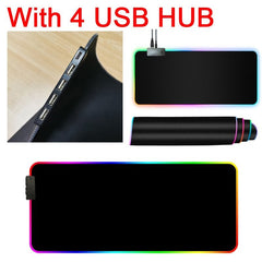 RGB Mouse Pad with Cable - Wize - Z