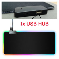 RGB Mouse Pad with Cable - Wize - Z