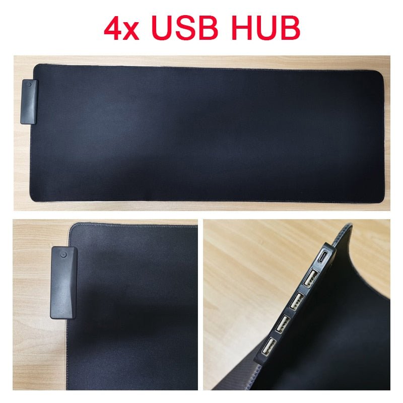 RGB Mouse Pad with Cable - Wize - Z