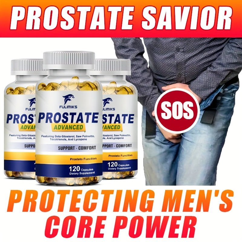 Saw Palmetto Supplement for Men: Prostate & Urinary Health, Energy Boost, Heart & Immune Support - Wize-Z