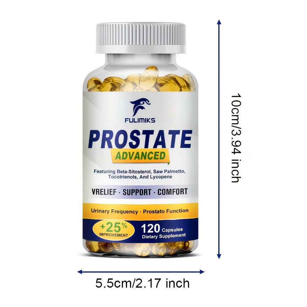 Saw Palmetto Supplement for Men: Prostate & Urinary Health, Energy Boost, Heart & Immune Support - Wize-Z