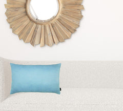 Set Of Two 12" X 20" Sky Blue Polyester Zippered Pillow Cover - Wize - Z
