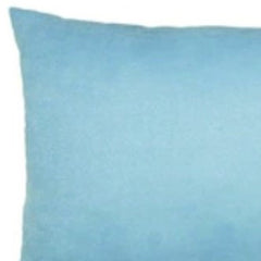 Set Of Two 12" X 20" Sky Blue Polyester Zippered Pillow Cover - Wize - Z
