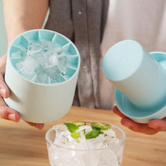 Silicone Cylinder Portable Ice Maker Bucket - Wize - Z