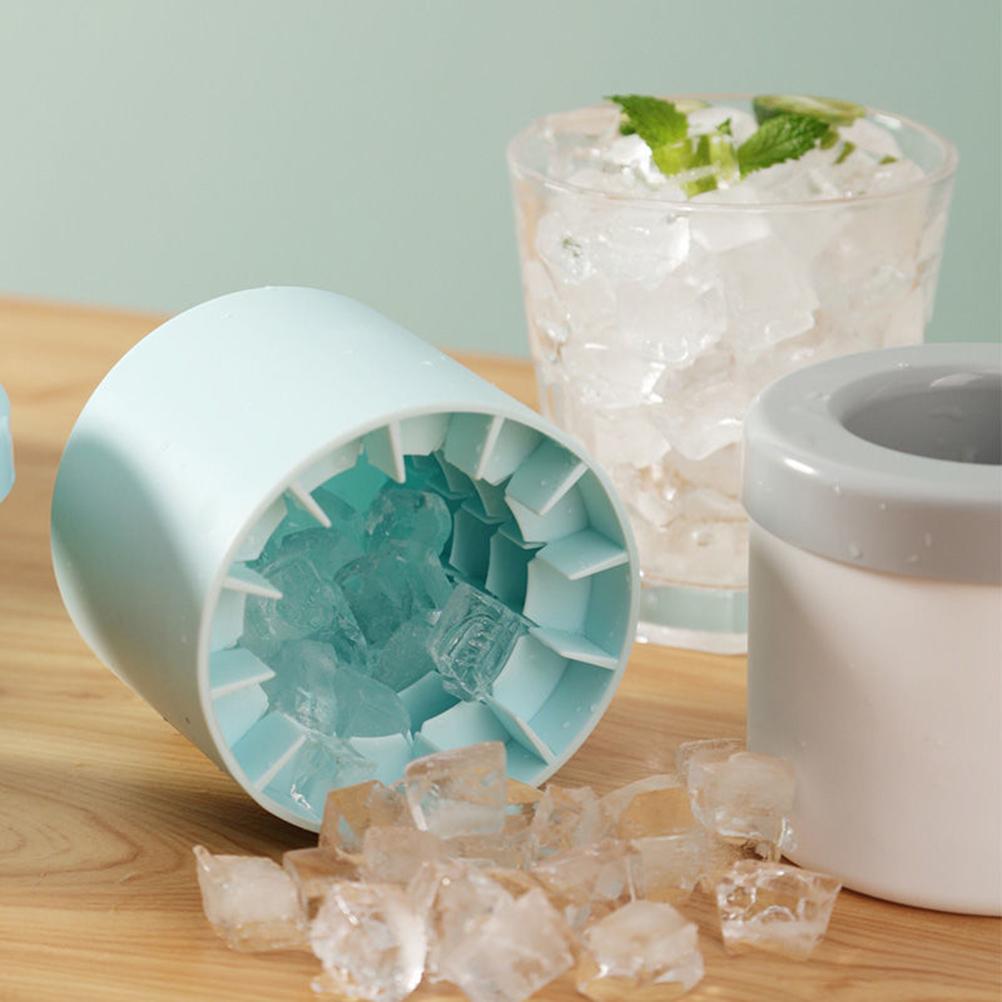 Silicone Cylinder Portable Ice Maker Bucket - Wize - Z