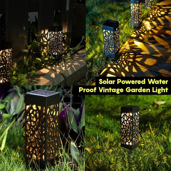 Solar Powered Waterproof Vintage Garden Light - Wize - Z