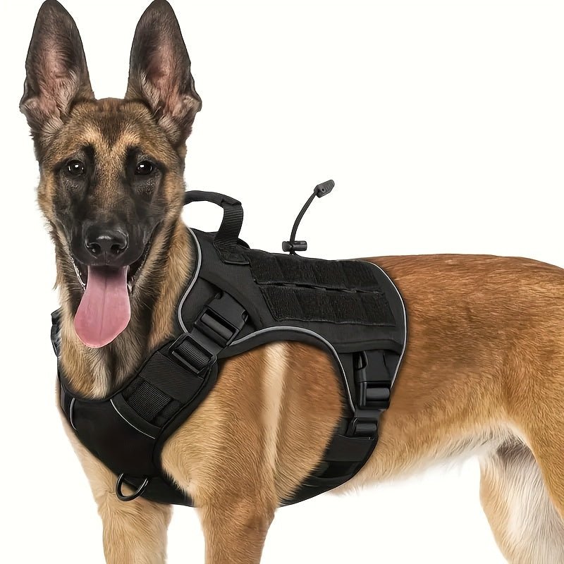 Tactical Dog Harness Durable Polyester Adjustable - Wize - Z