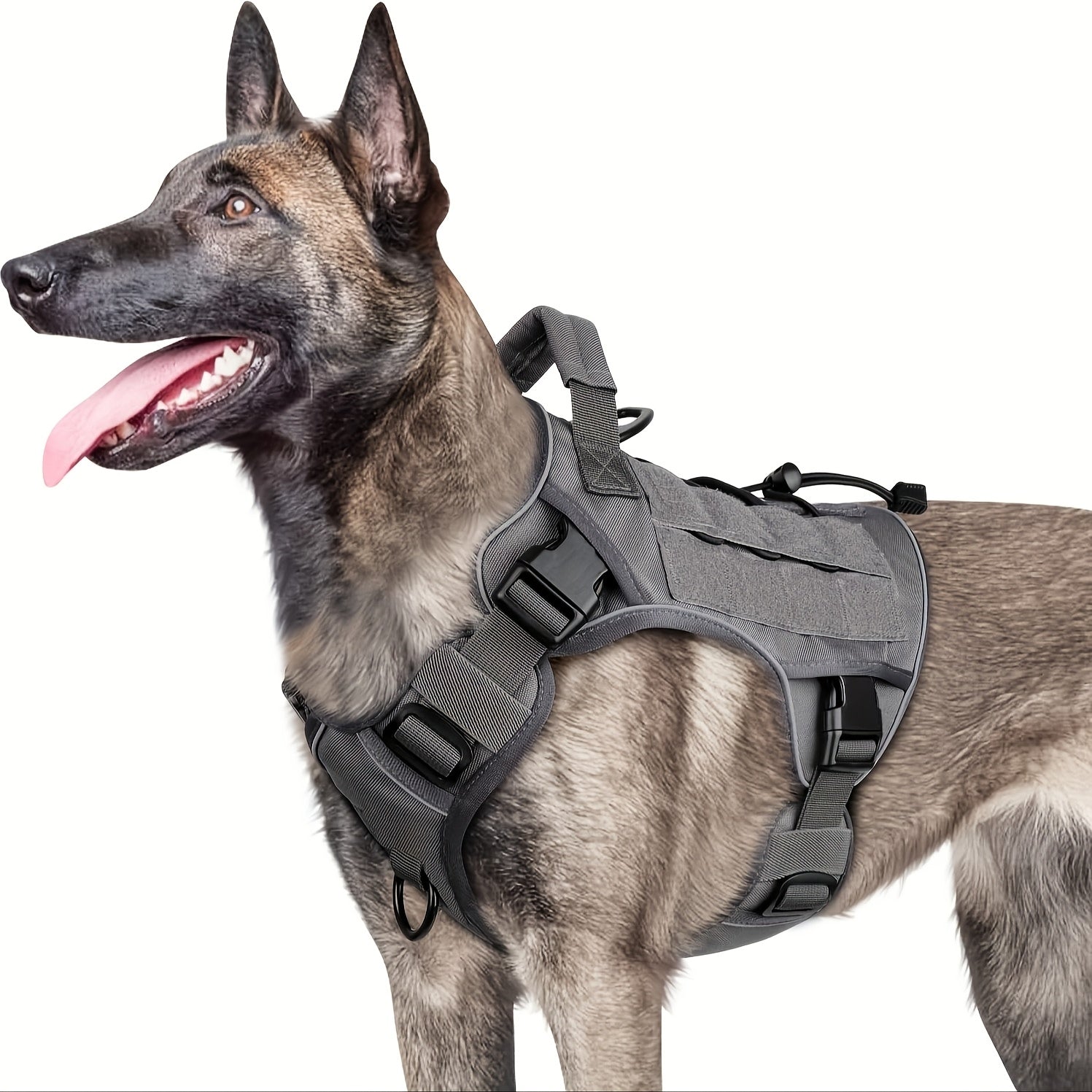 Tactical Dog Harness Durable Polyester Adjustable - Wize - Z