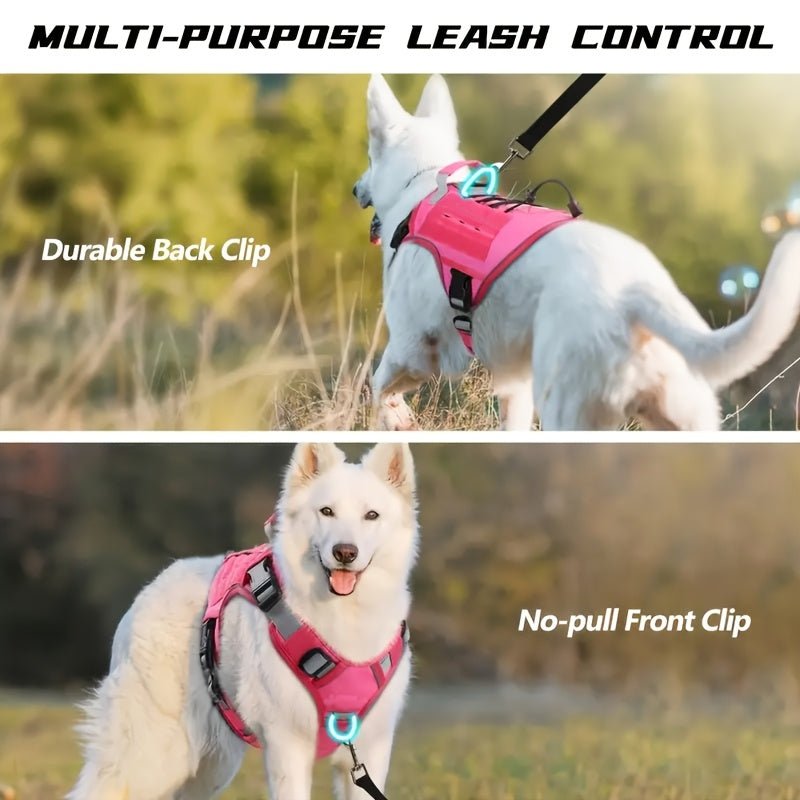 Tactical Dog Harness Durable Polyester Adjustable - Wize - Z