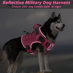 Tactical Dog Harness Durable Polyester Adjustable - Wize - Z