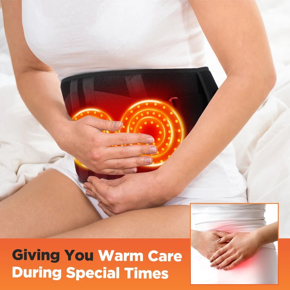 Therapeutic Waist Support Belt with Hot Compress and Vibration Massage - Wize-Z