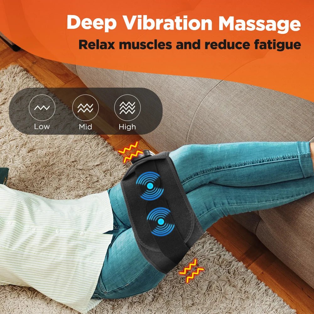 Therapeutic Waist Support Belt with Hot Compress and Vibration Massage - Wize-Z