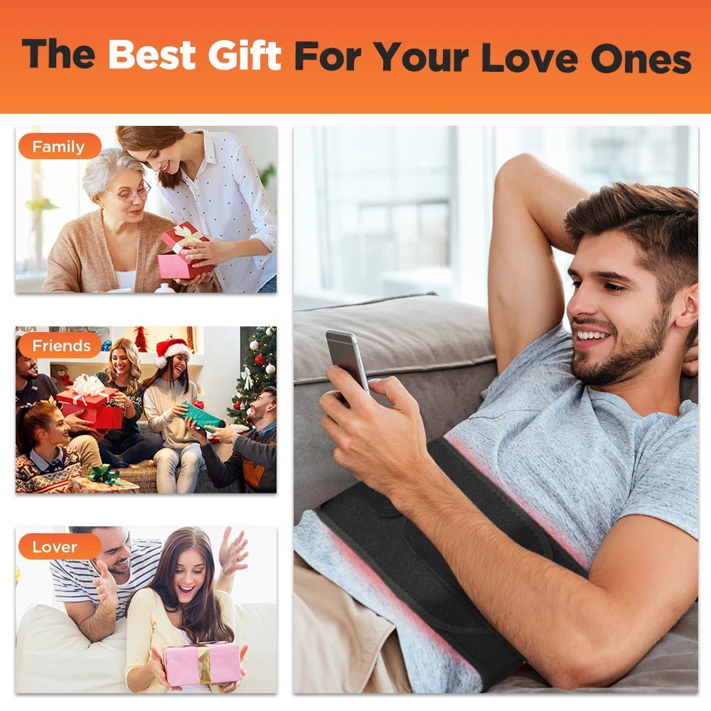 Therapeutic Waist Support Belt with Hot Compress and Vibration Massage - Wize-Z