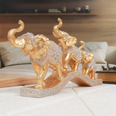 Three European - style Lucky Elephants Decorations - Wize - Z