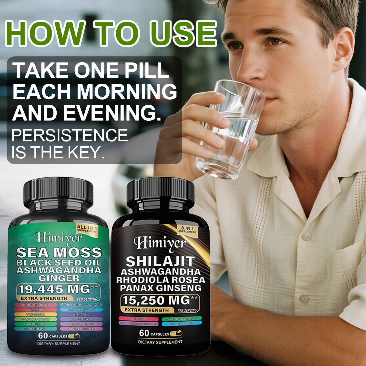 Ultimate Energy Pack: Shilajit, Seamoss & More! Boost Performance & Immunity 19,445mg+ - Wize-Z