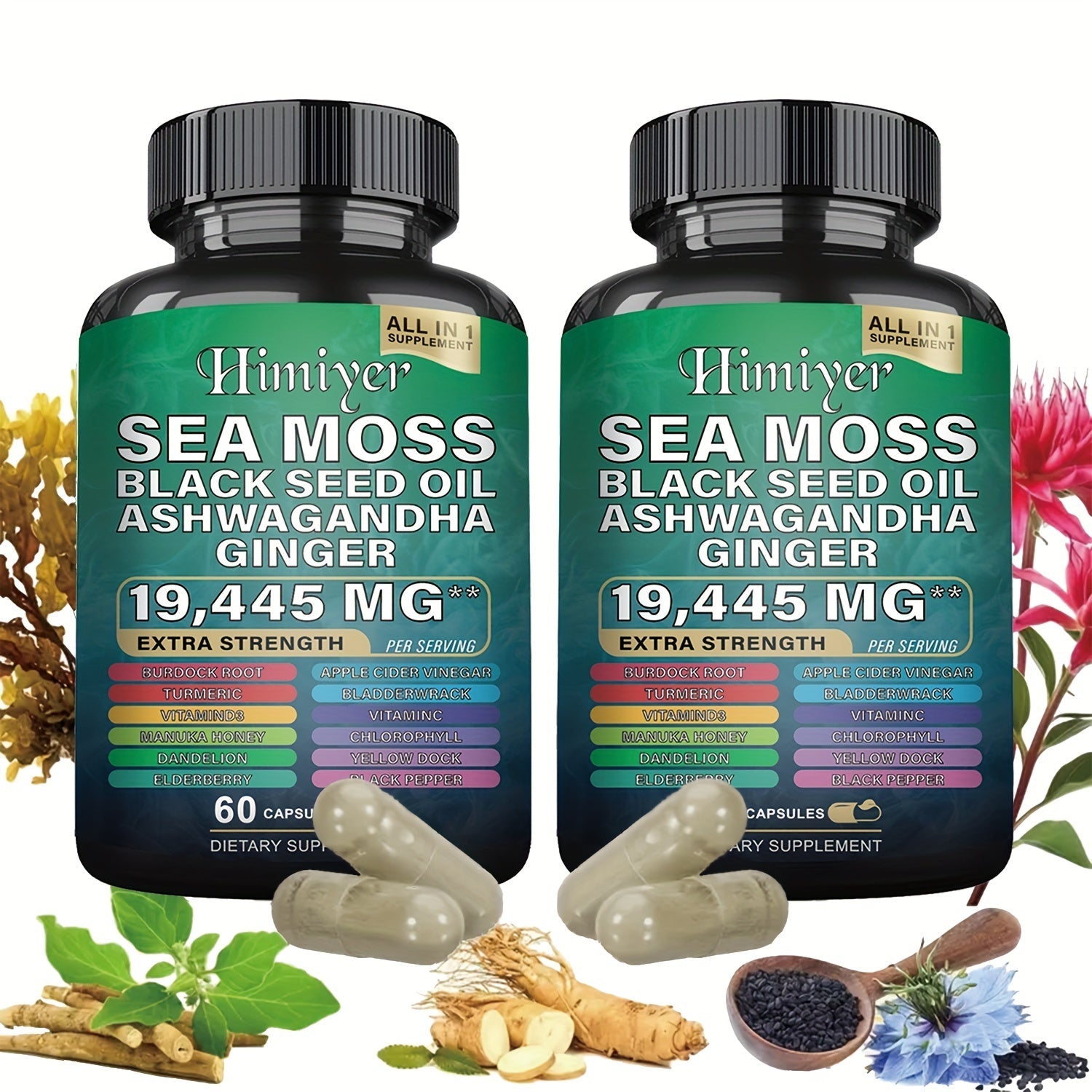 Ultimate Energy Pack: Shilajit, Seamoss & More! Boost Performance & Immunity 19,445mg+ - Wize-Z