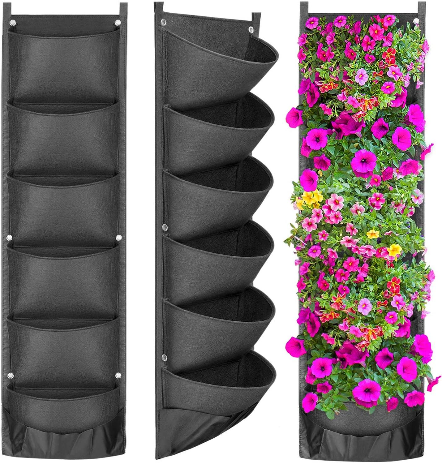 Vertical Hanging Garden Flower Pots - Wize - Z