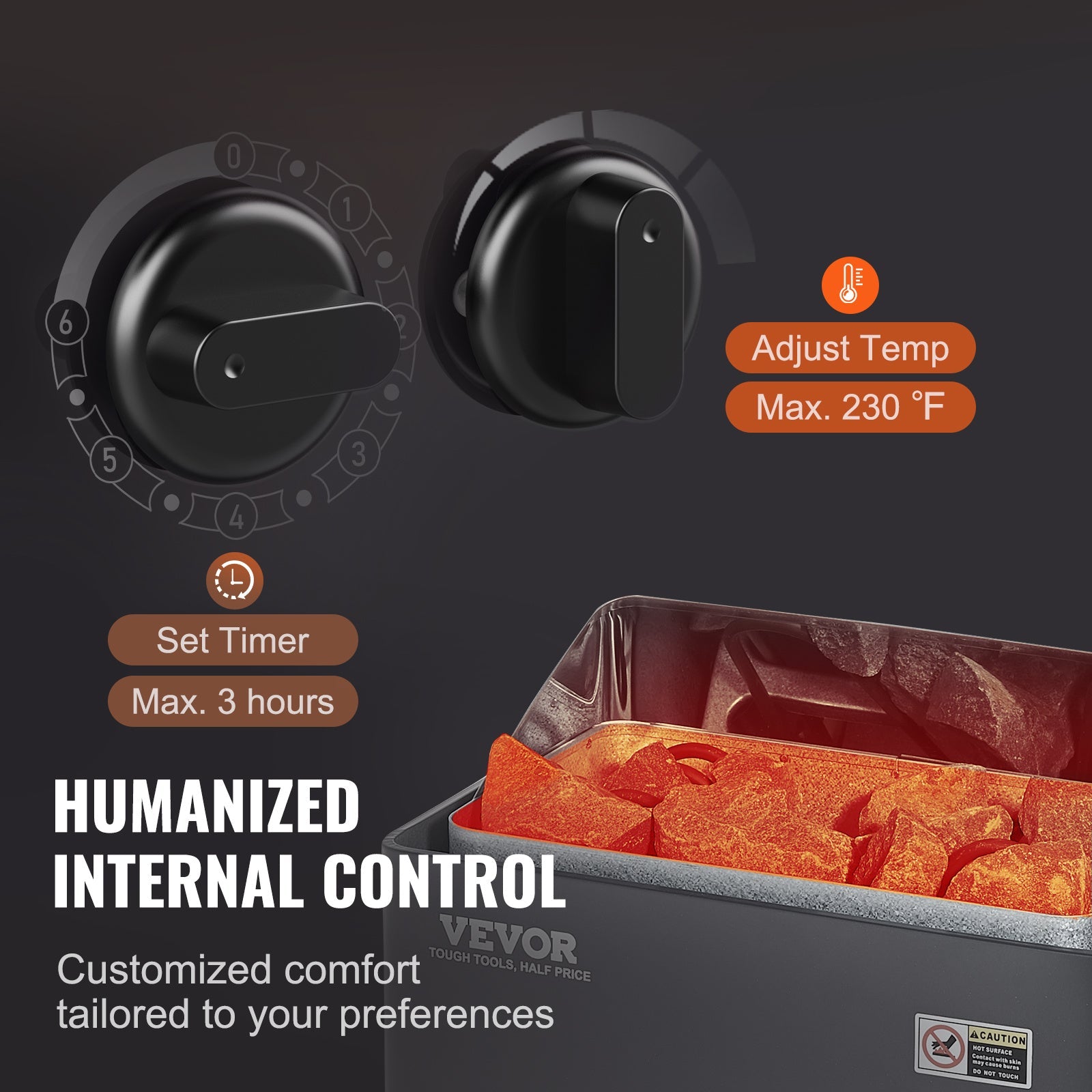 VEVOR Sauna Heater, 3KW 220V Electric Sauna Stove, Steam Bath Sauna Heater - Wize - Z