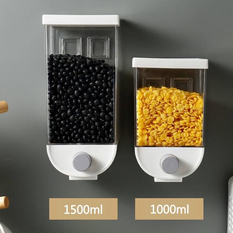 Wall - Mounted Kitchen Multi - Grain Sealed Jars - Wize - Z