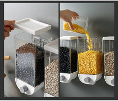 Wall - Mounted Kitchen Multi - Grain Sealed Jars - Wize - Z