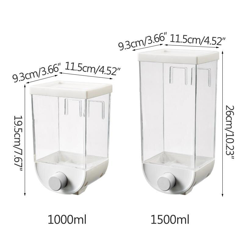Wall - Mounted Kitchen Multi - Grain Sealed Jars - Wize - Z