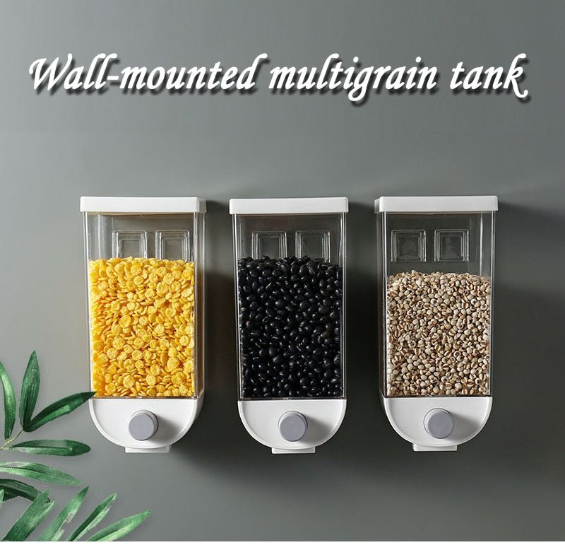 Wall - Mounted Kitchen Multi - Grain Sealed Jars - Wize - Z