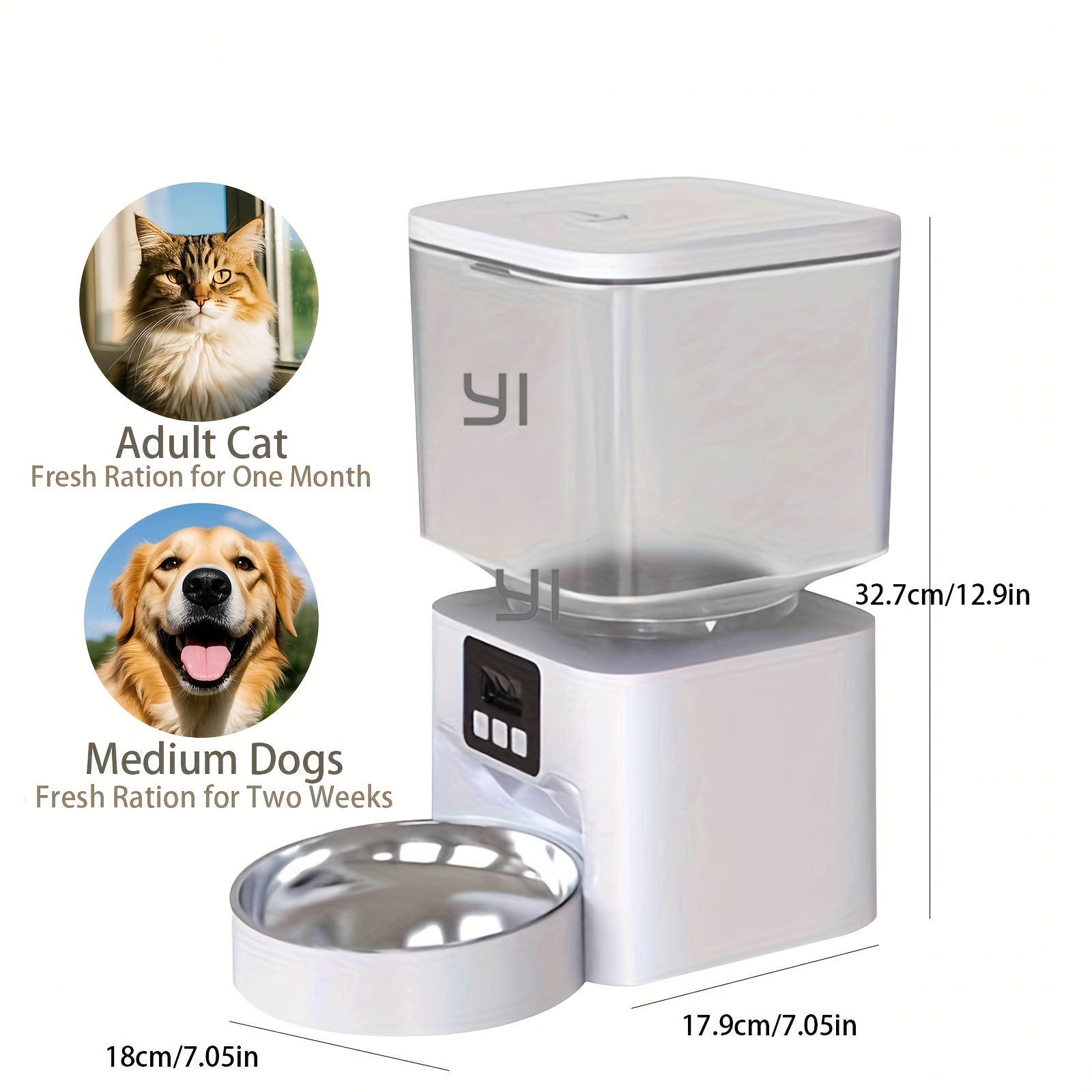 WiFi Camera Pet Feeder: 1080P FHD, Night Vision, App Control - Wize-Z