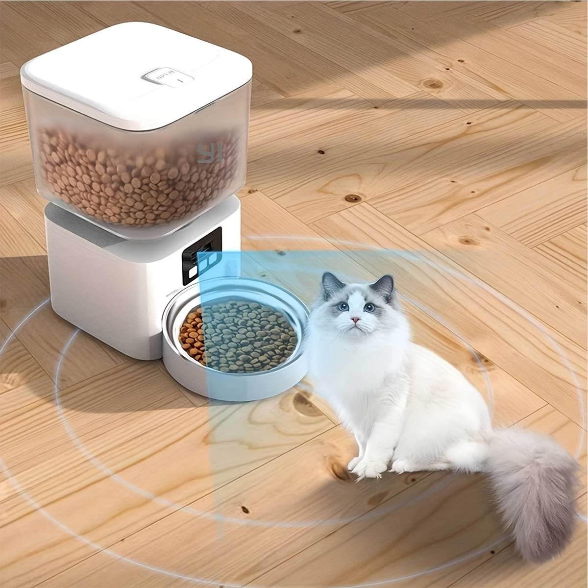 WiFi Camera Pet Feeder: 1080P FHD, Night Vision, App Control - Wize-Z