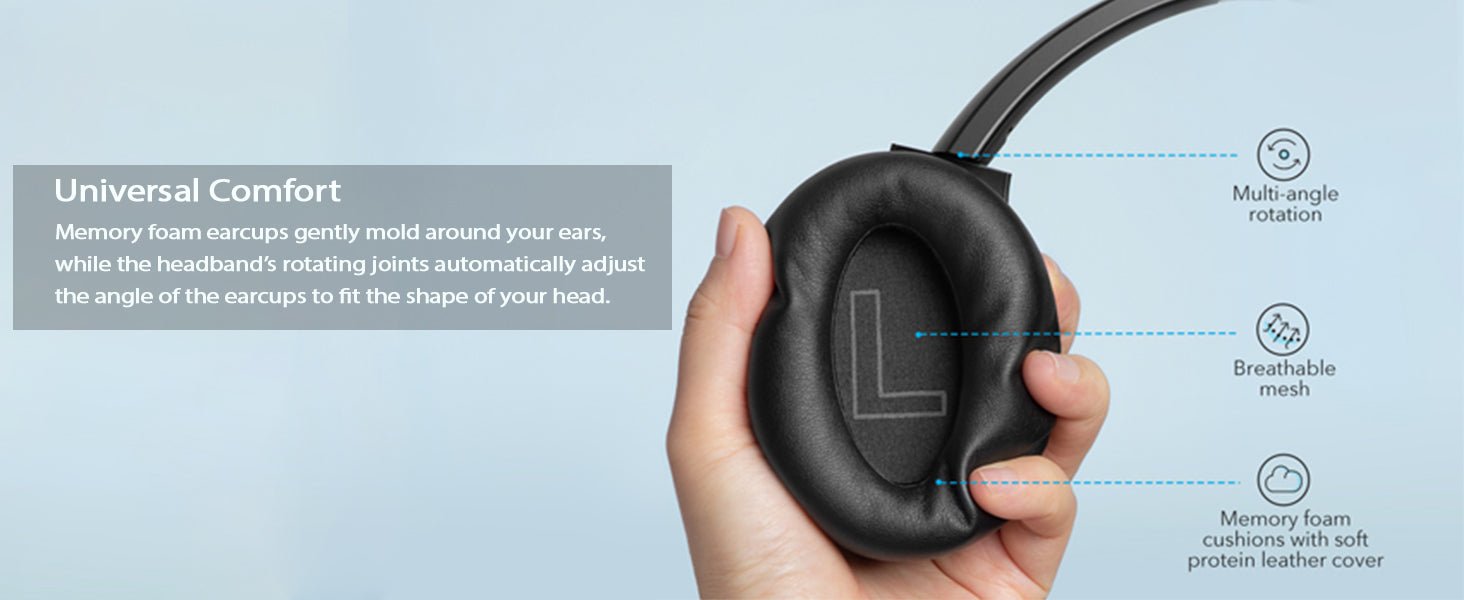 Wireless Hybrid Active Noise Cancelling Headphones - Wize - Z