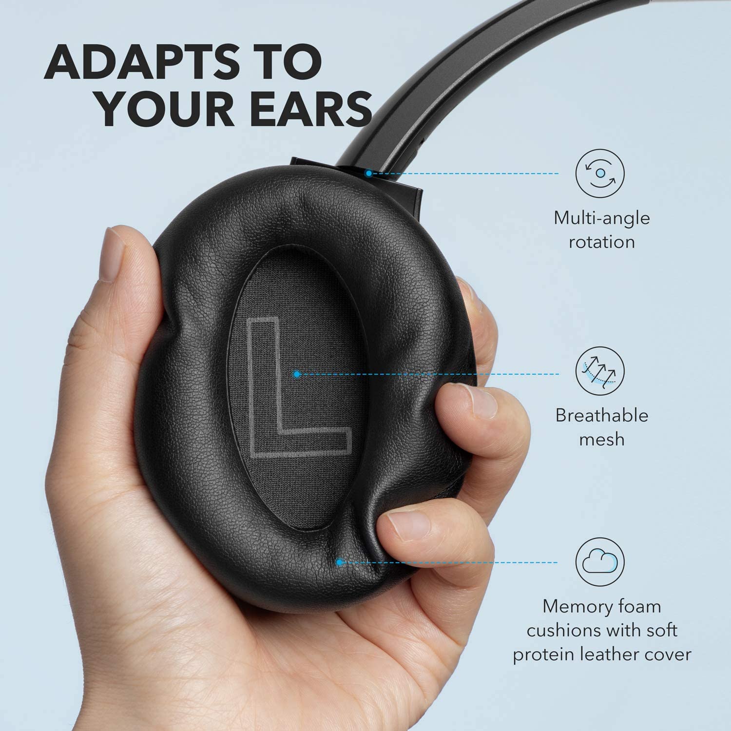 Wireless Hybrid Active Noise Cancelling Headphones - Wize - Z