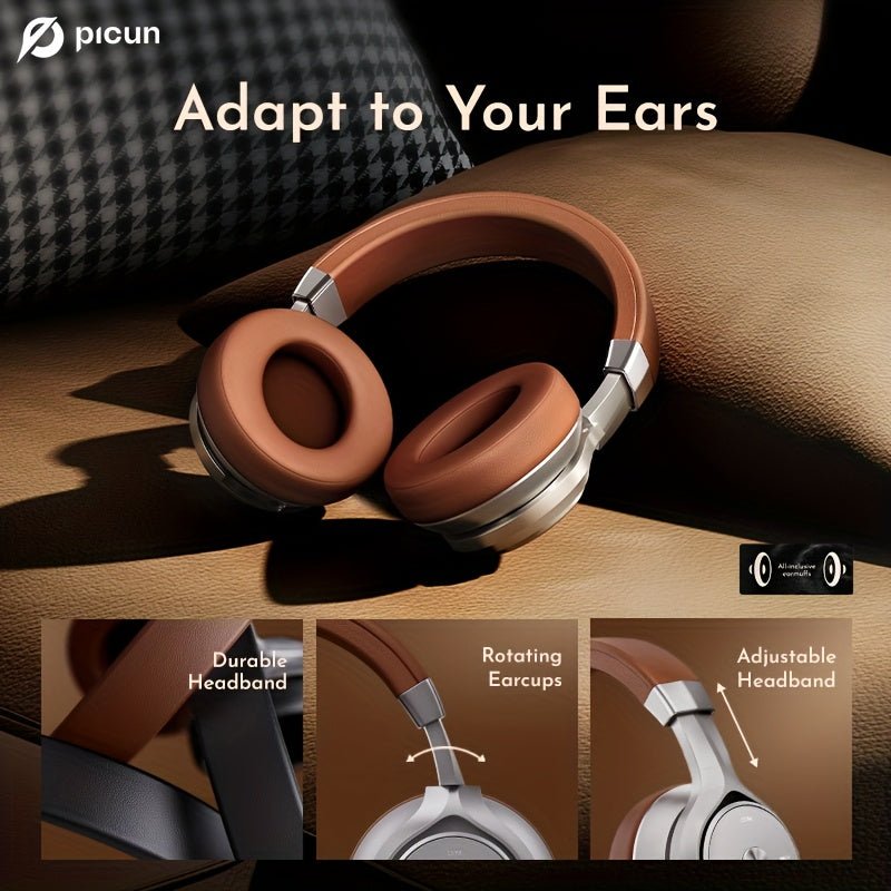 Wireless Over - Ear Headphones, HiFi Stereo, Deep Bass, Foldable Design, 30 - Hour Battery, Built - in Mic. Lightweight - Wize - Z