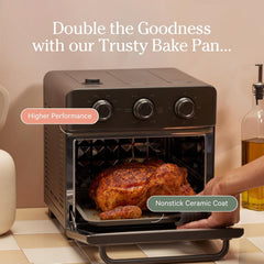 Wonder Oven Essentials Kit | Extra Air Fryer Basket & Nonstick Bake Pan | - Friendly & Oven Safe - Wize - Z